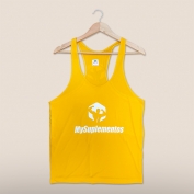 My Tank Top Muscle - Yellow/White