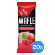 Waffle de Arroz com Topping de Framboesa 66g x20